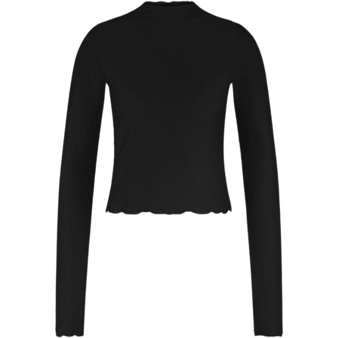 2026 Wallien Womens Rash Guard 102042001 - Black Rib